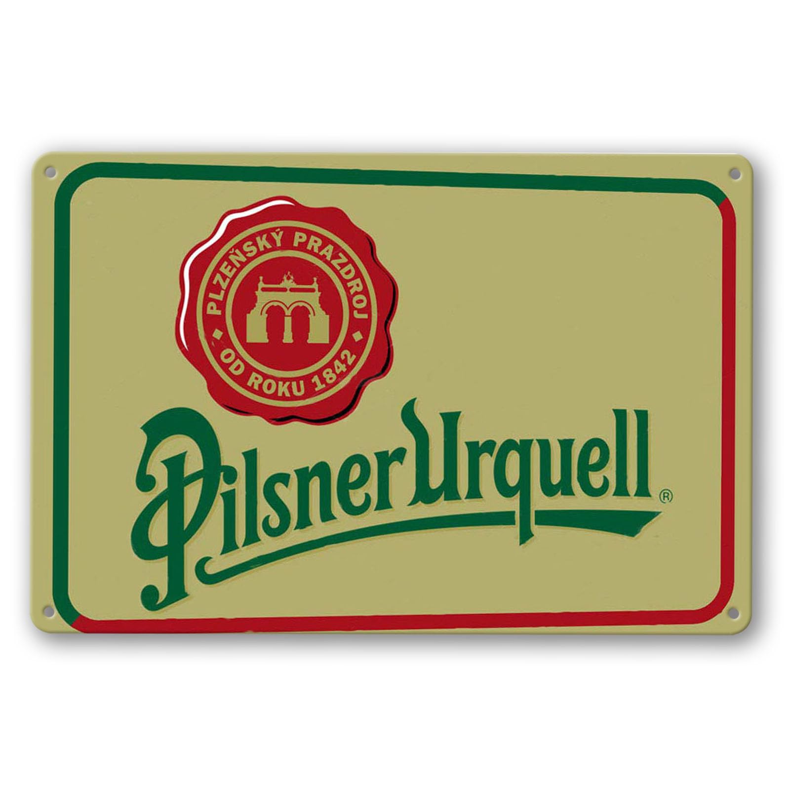 Wine X Beer - 8 X 12 Inch Metal Sign