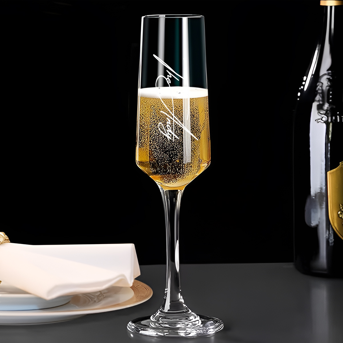 Custom Wedding Champagne Glass - Champagne Flute Pair review and price