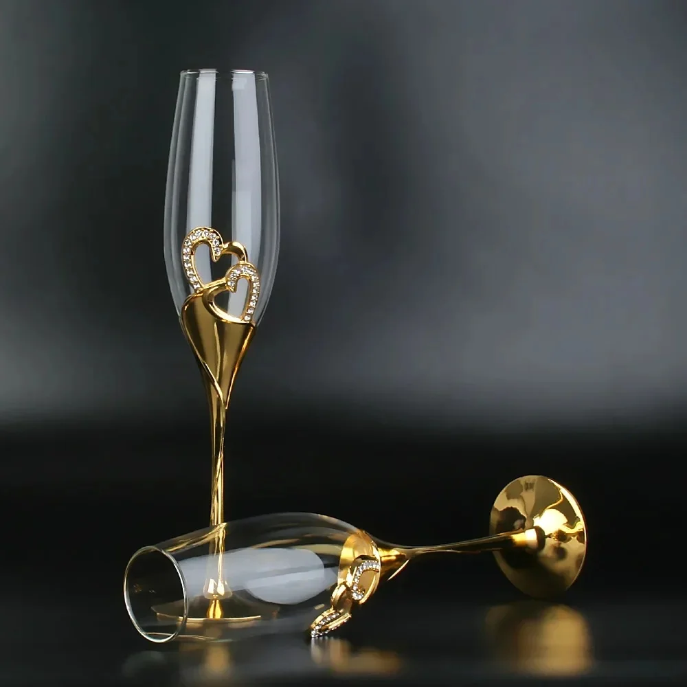 Elegant Heart & Tulink Shape C - Champagne Flute Pair review and price