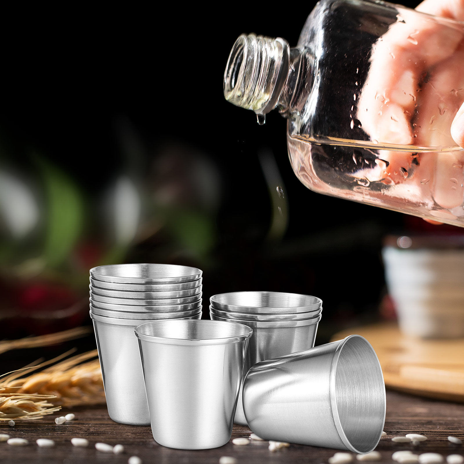 12Pcs Stainless Steel Drinking - Wine Beer Spirits review and price