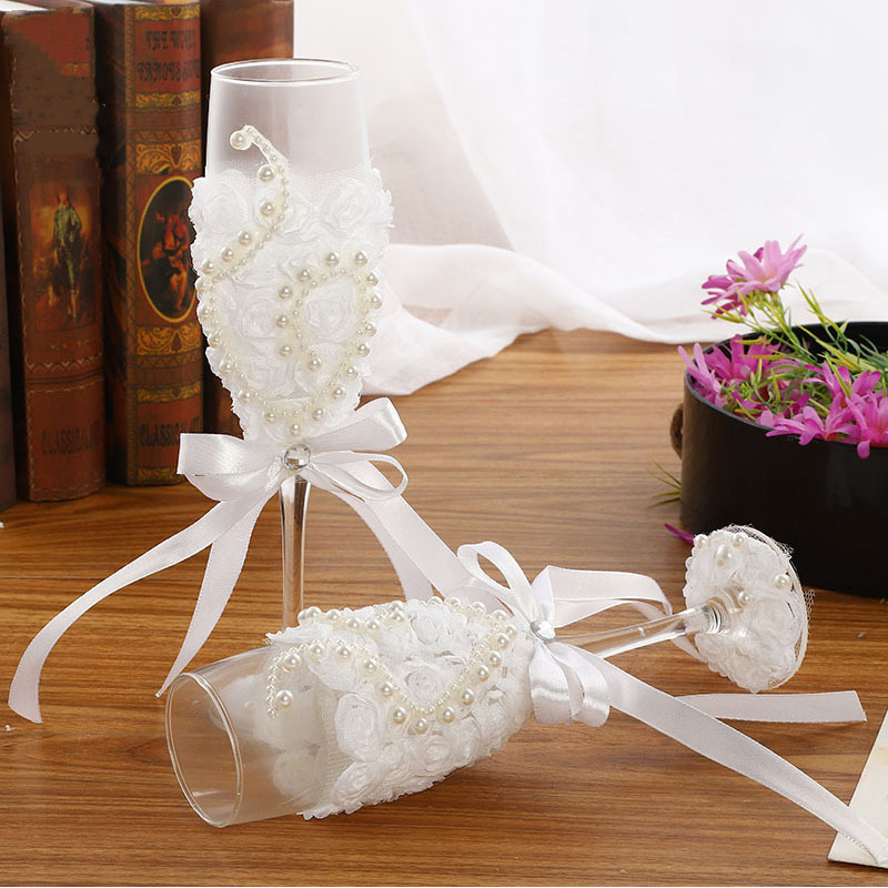 1 Pair Wedding Champagne Glass - Champagne Flute Pair review and price