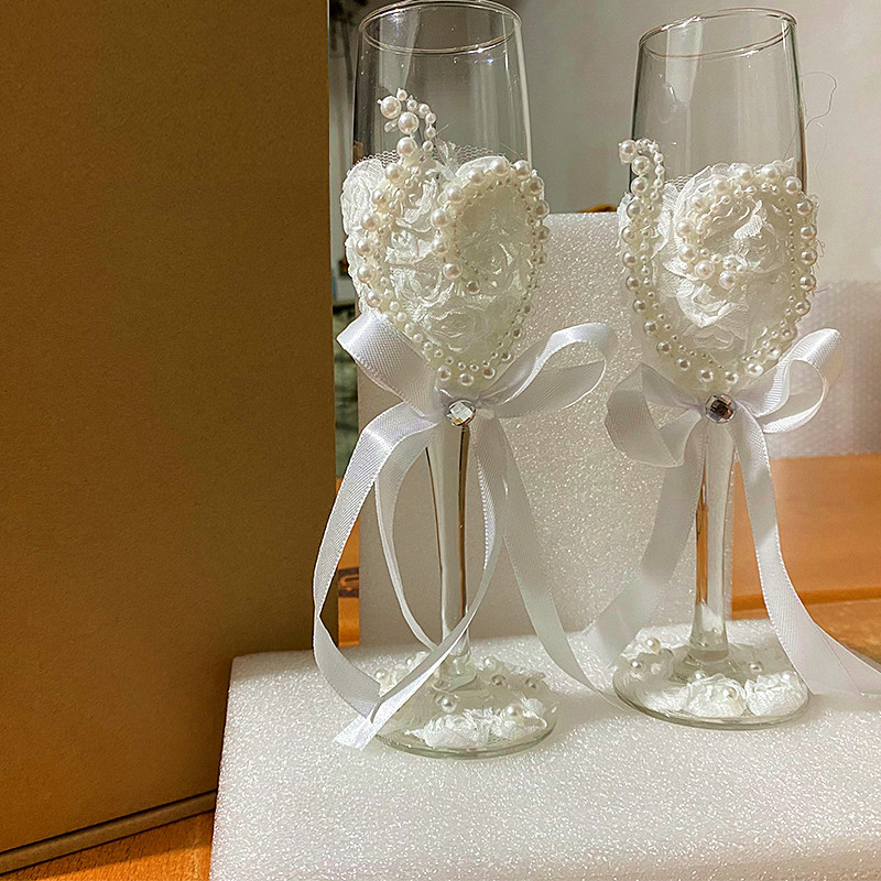 1 Pair Wedding Champagne Glass - Champagne Flute Pair review and price