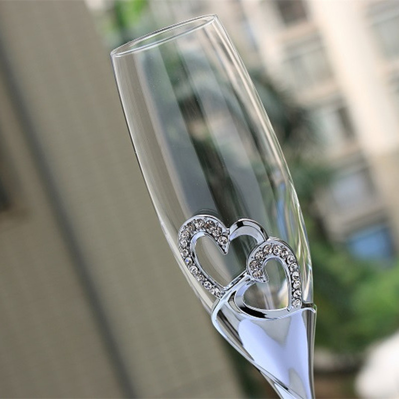 200ml Red Wine Glasses Crystal - Champagne Flute Pair review and price