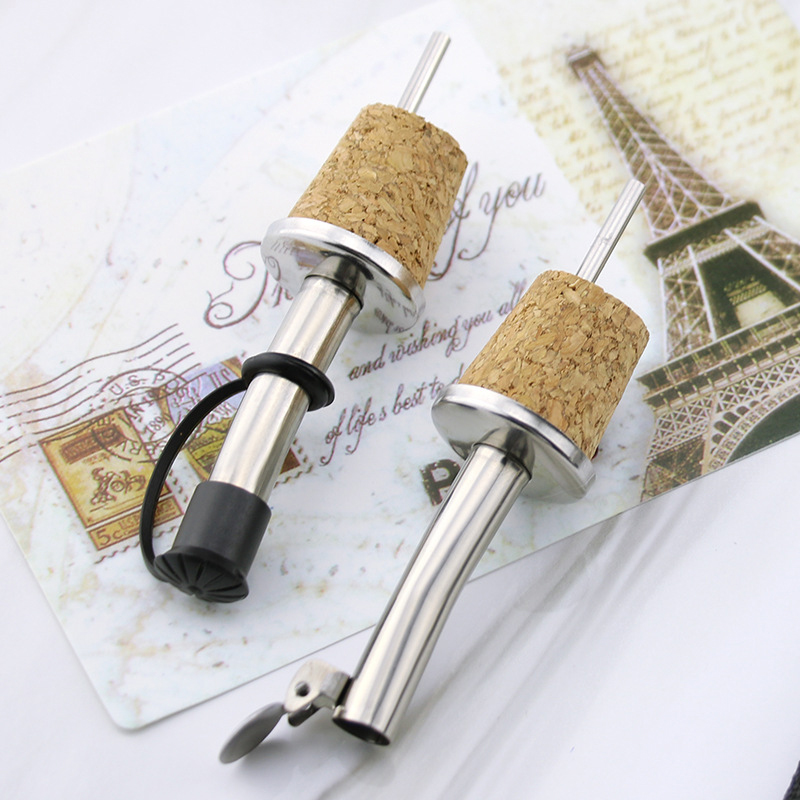 Wooden Cork Red Wine Pourer Oi - Wine Beer Tasting review and price