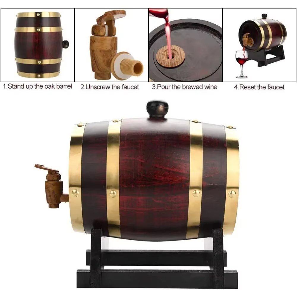 Whiskey Barrel Dispenser Oak A - Wine Beer Spirit review and price