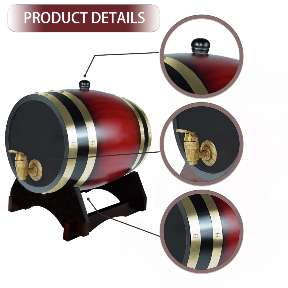 Whiskey Barrel Dispenser Oak A - Wine Beer Spirit review and price