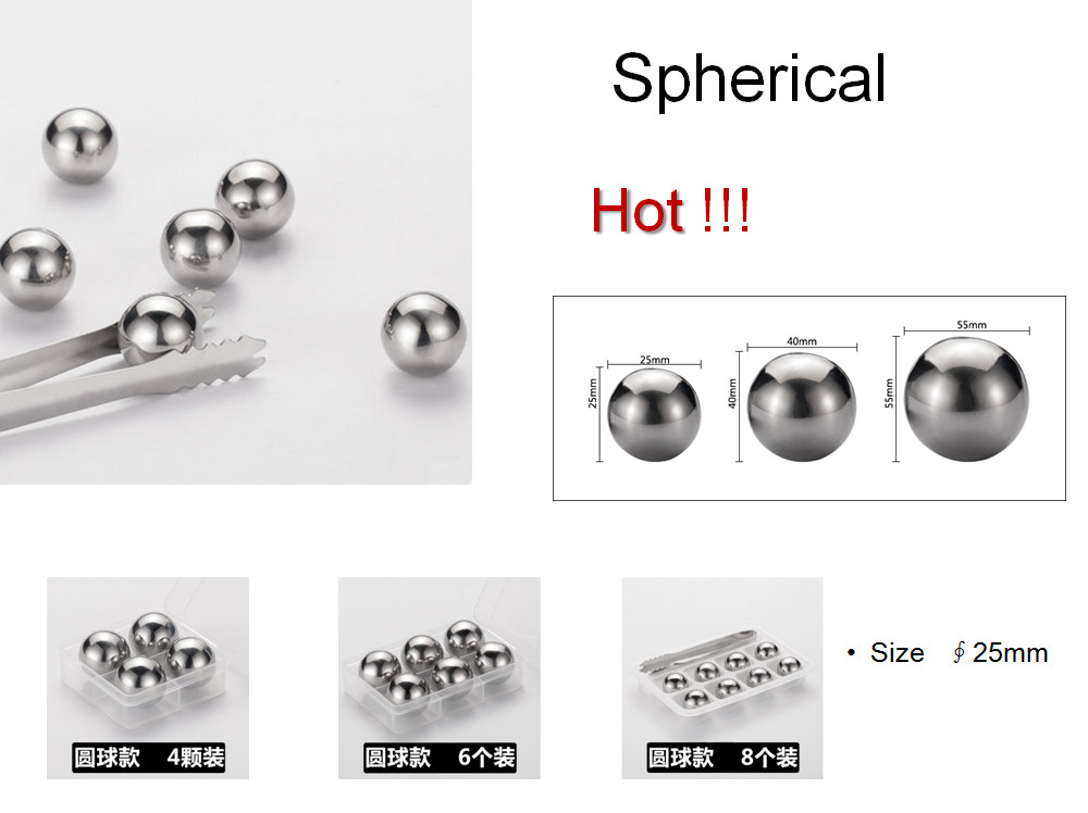 6 Pcs/Lot Sphere Whiskey Stone - Wine Beer Tasting review and price