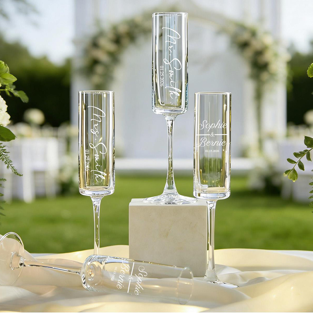 Custom Wedding Wine Champagne  - Champagne Flute Pair review and price