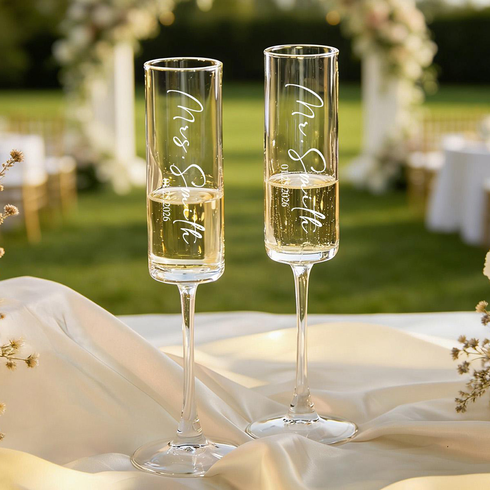 Custom Wedding Wine Champagne  - Champagne Flute Pair review and price