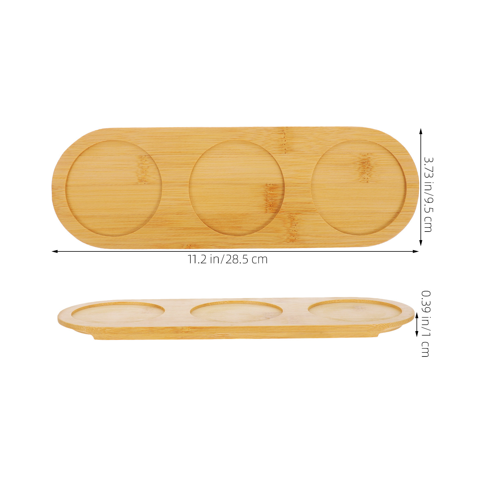 Bamboo Beer Flight Board 3-Hol - Wine Beer Tasting review and price