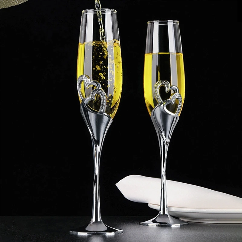 2pcs Wedding Champagne Glass S - Champagne Flute Pair review and price