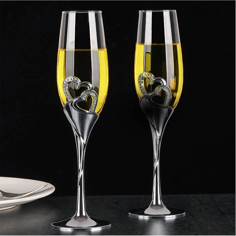 2pcs Wedding Champagne Glass S - Champagne Flute Pair review and price