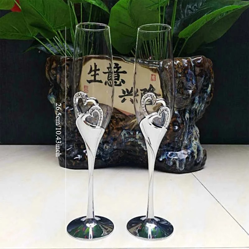 2pcs Wedding Champagne Glass S - Champagne Flute Pair review and price