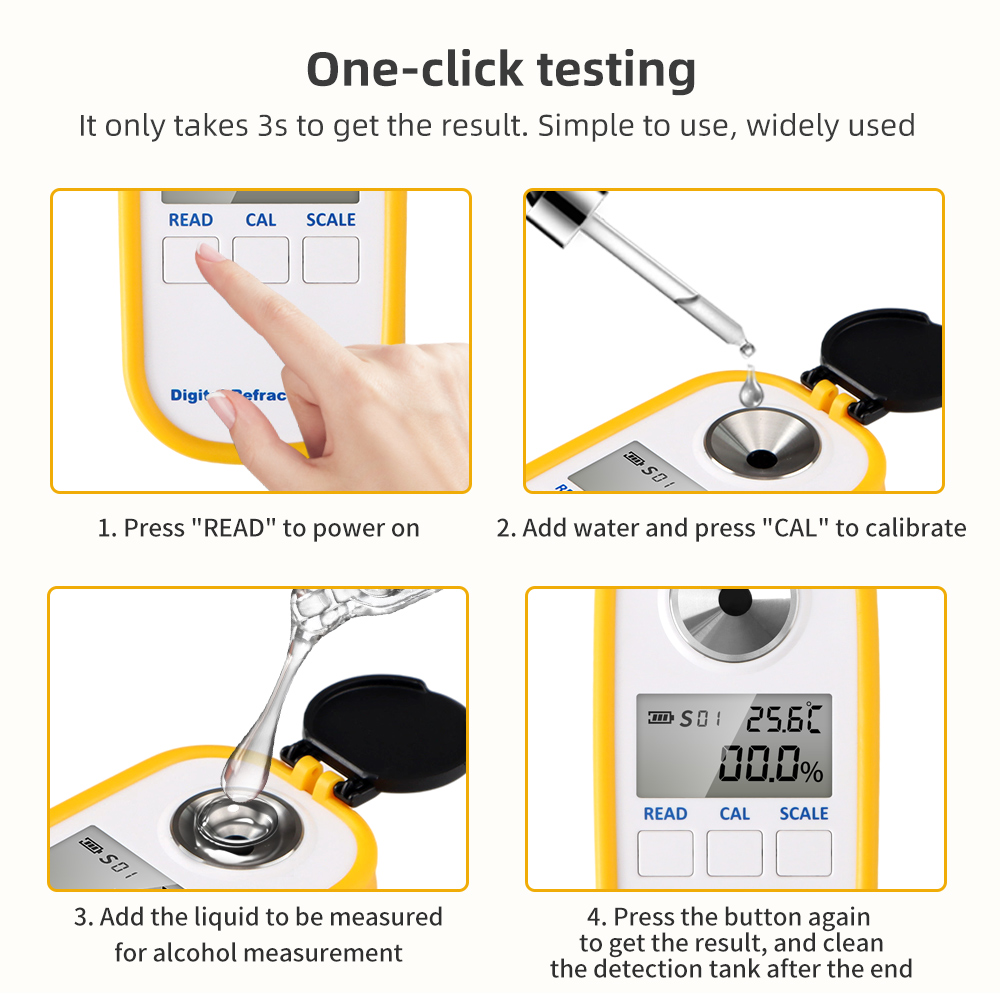 Digital Alcohol Refractometer  - Wine Beer Spirits review and price