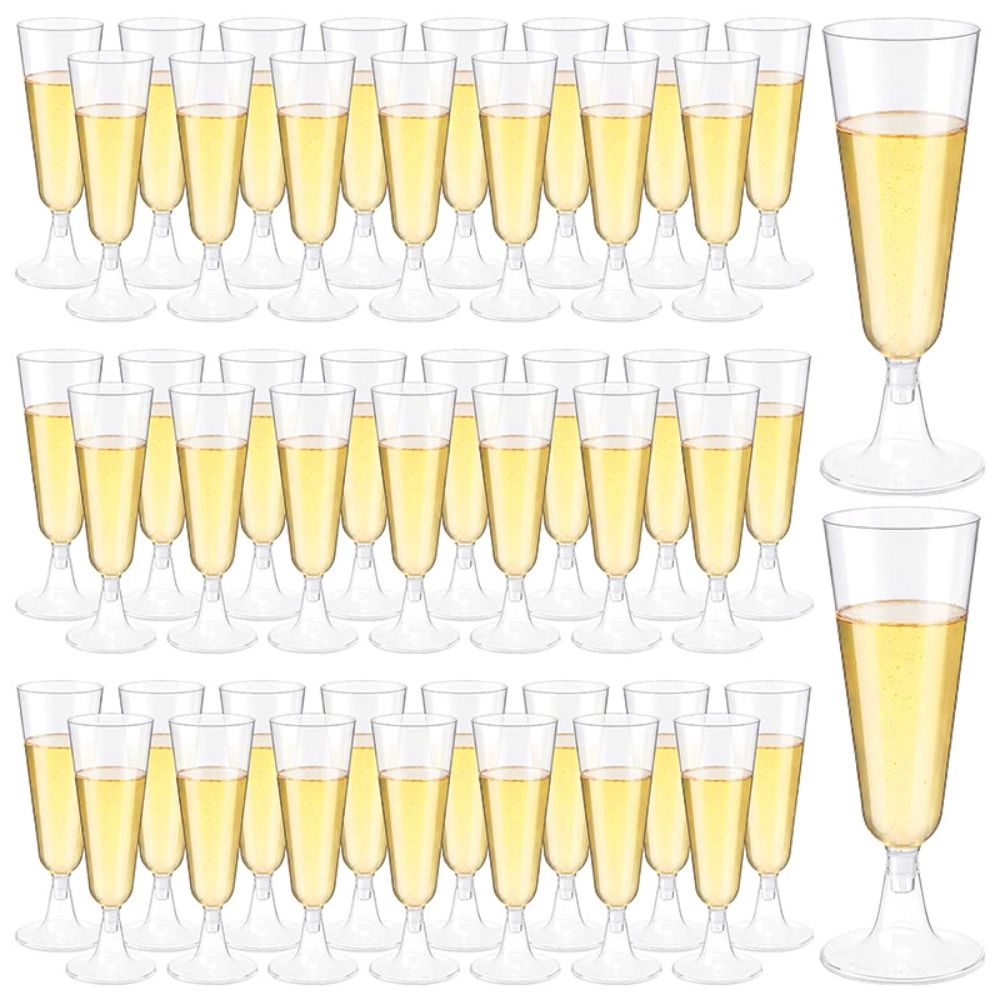 10pcs Clear Plastic Champagne  - Champagne Flute Pair review and price