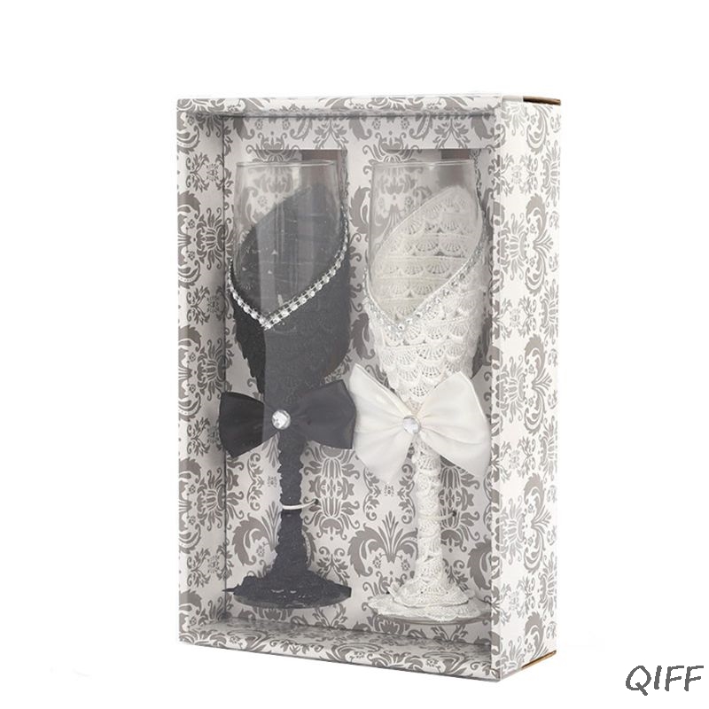1Pair Handmade Wedding Dress C - Champagne Flute Pair review and price
