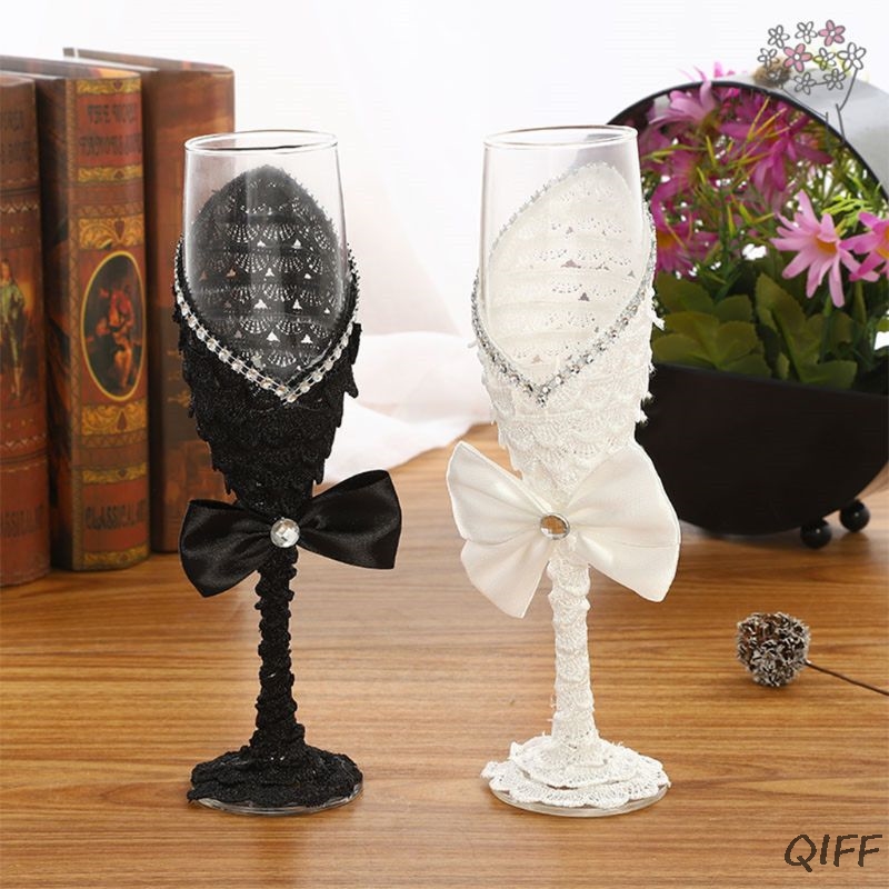 1Pair Handmade Wedding Dress C - Champagne Flute Pair review and price