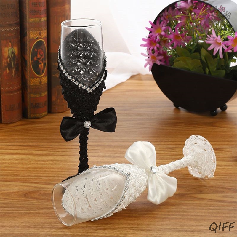 1Pair Handmade Wedding Dress C - Champagne Flute Pair review and price