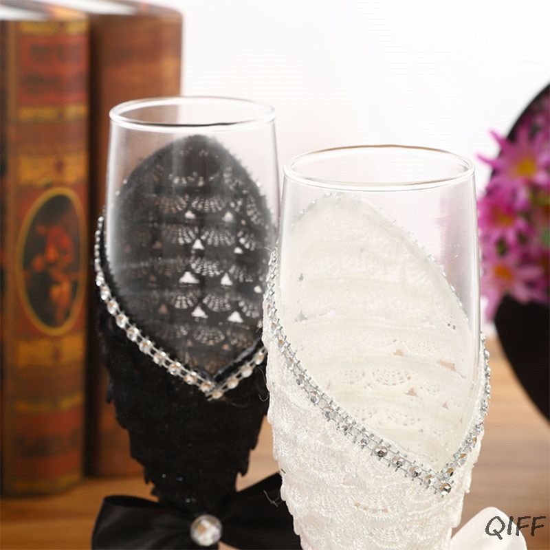 1Pair Handmade Wedding Dress C - Champagne Flute Pair review and price