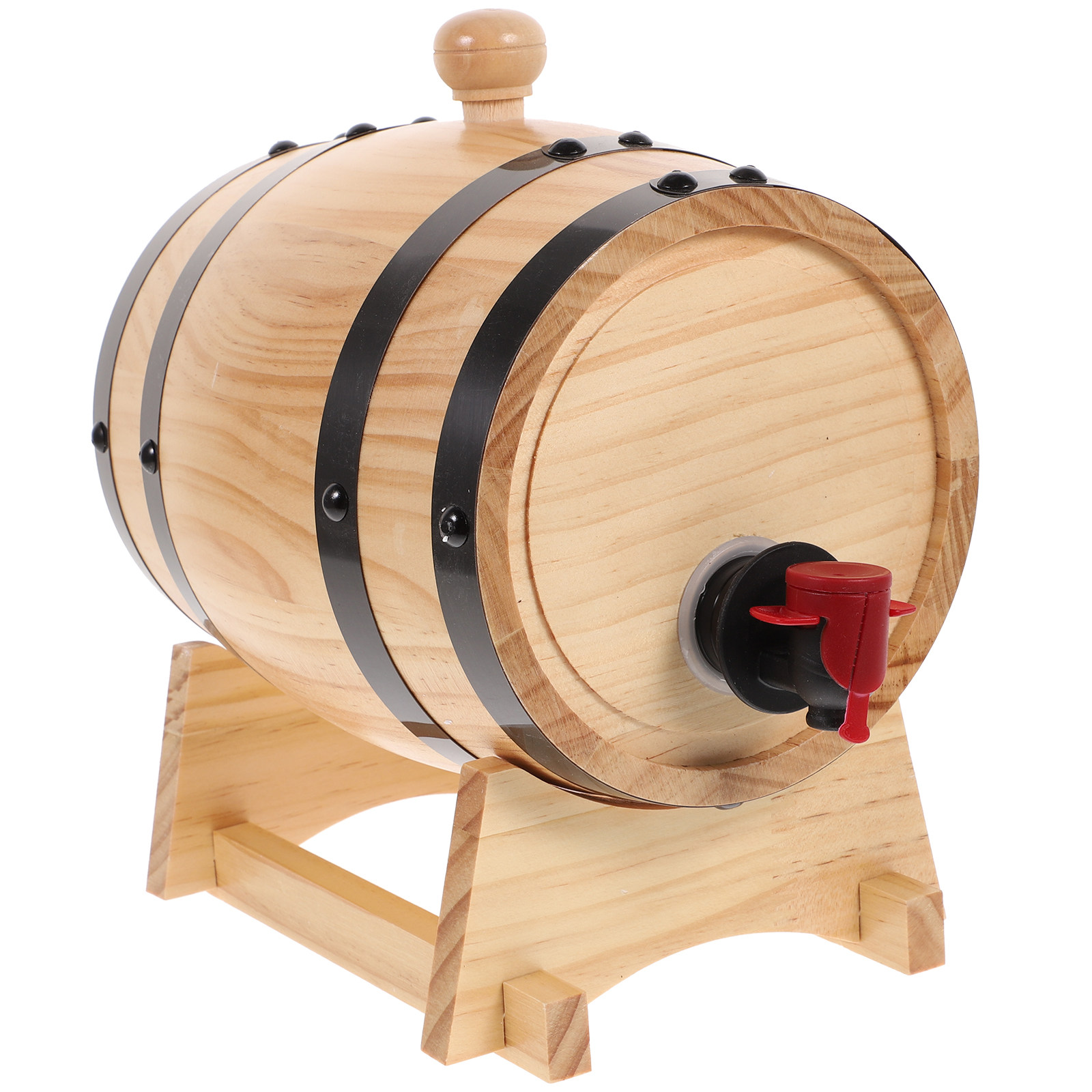 1Pcs Handcrafted Oak Wine Barr - Wine Beer Spirits review and price