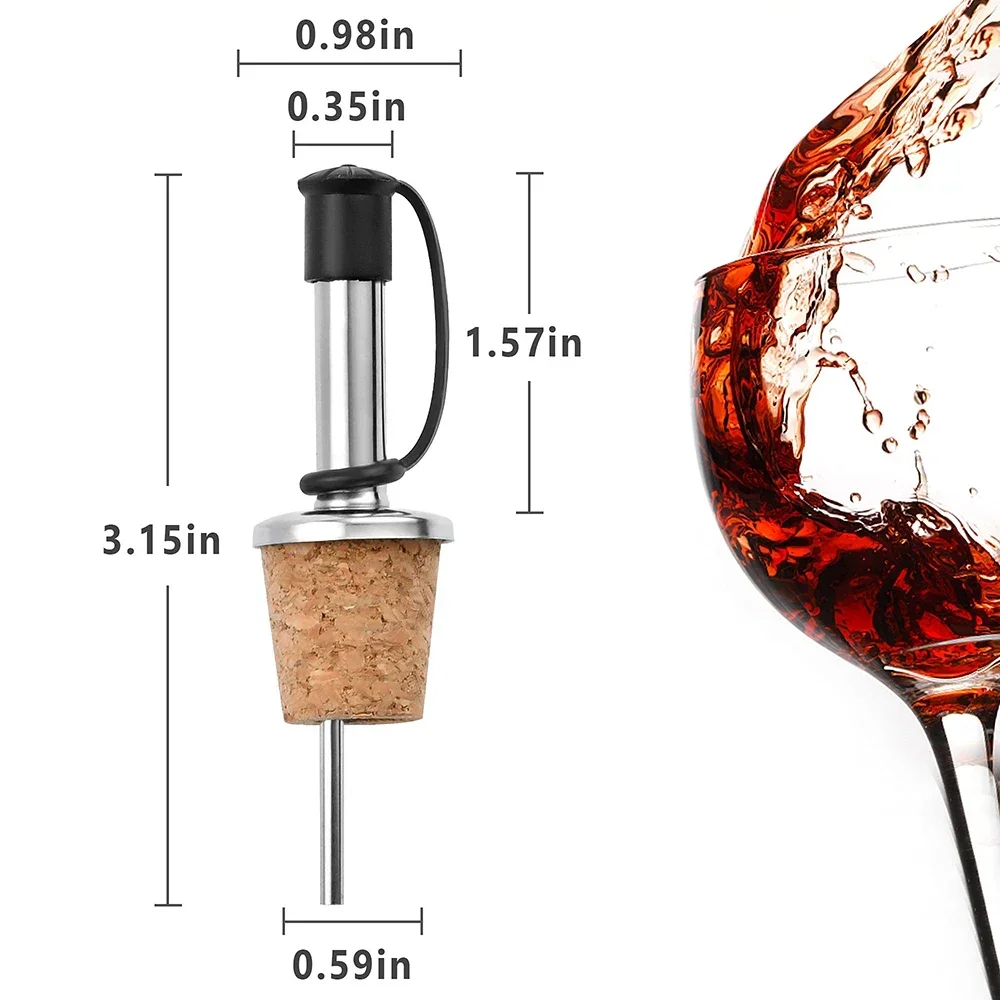 1PC Red Wine Cork Pourer Stain - Wine Beer Spirits review and price