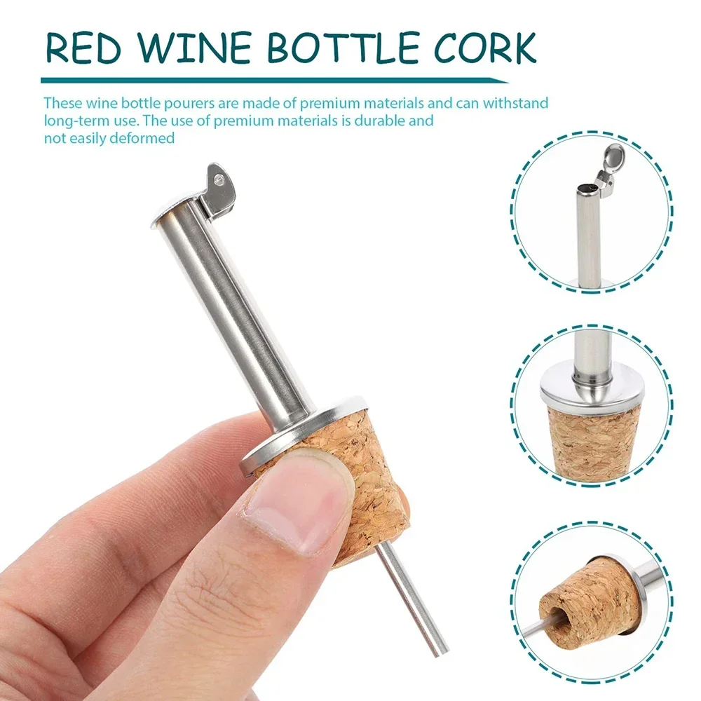 1PC Red Wine Cork Pourer Stain - Wine Beer Spirits review and price