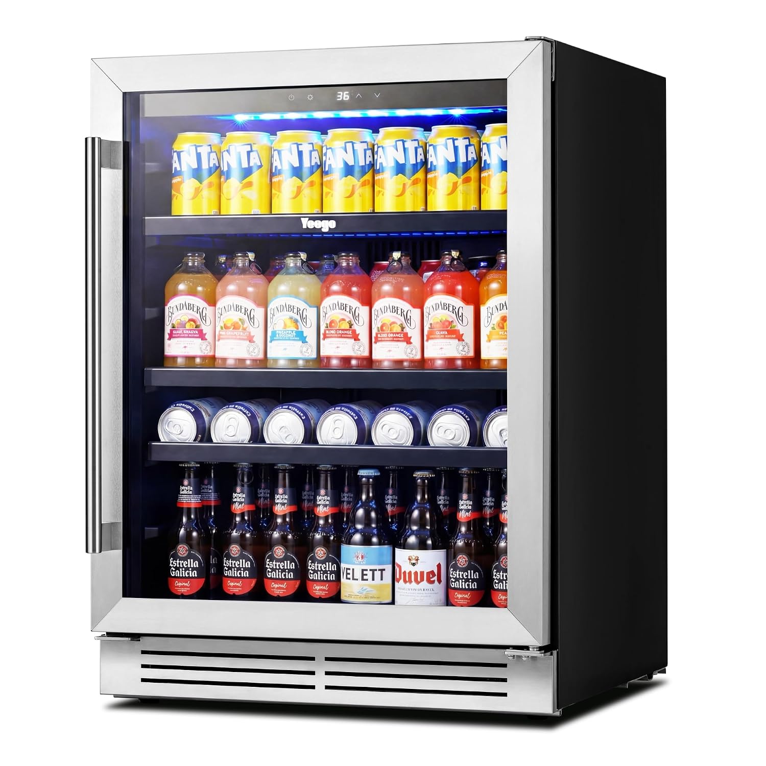 24 Inch Beverage Cooler Fridge - Wine And Beer Undercounter Fridge review and price