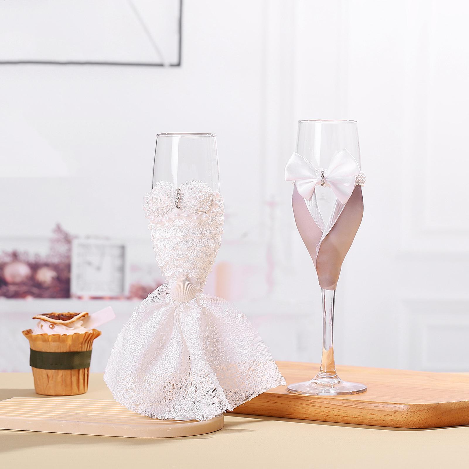 Bride And Groom Glasses 1 Pair - Champagne Flute Pair review and price