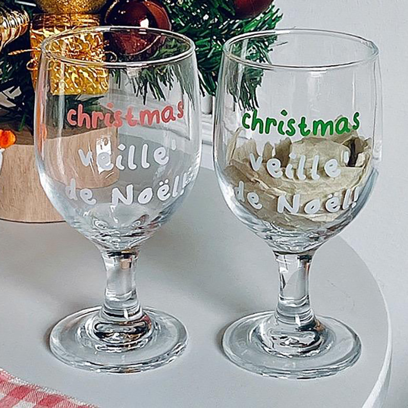 Vintage Letters Printed Glass  - Wine Beer Foot review and price