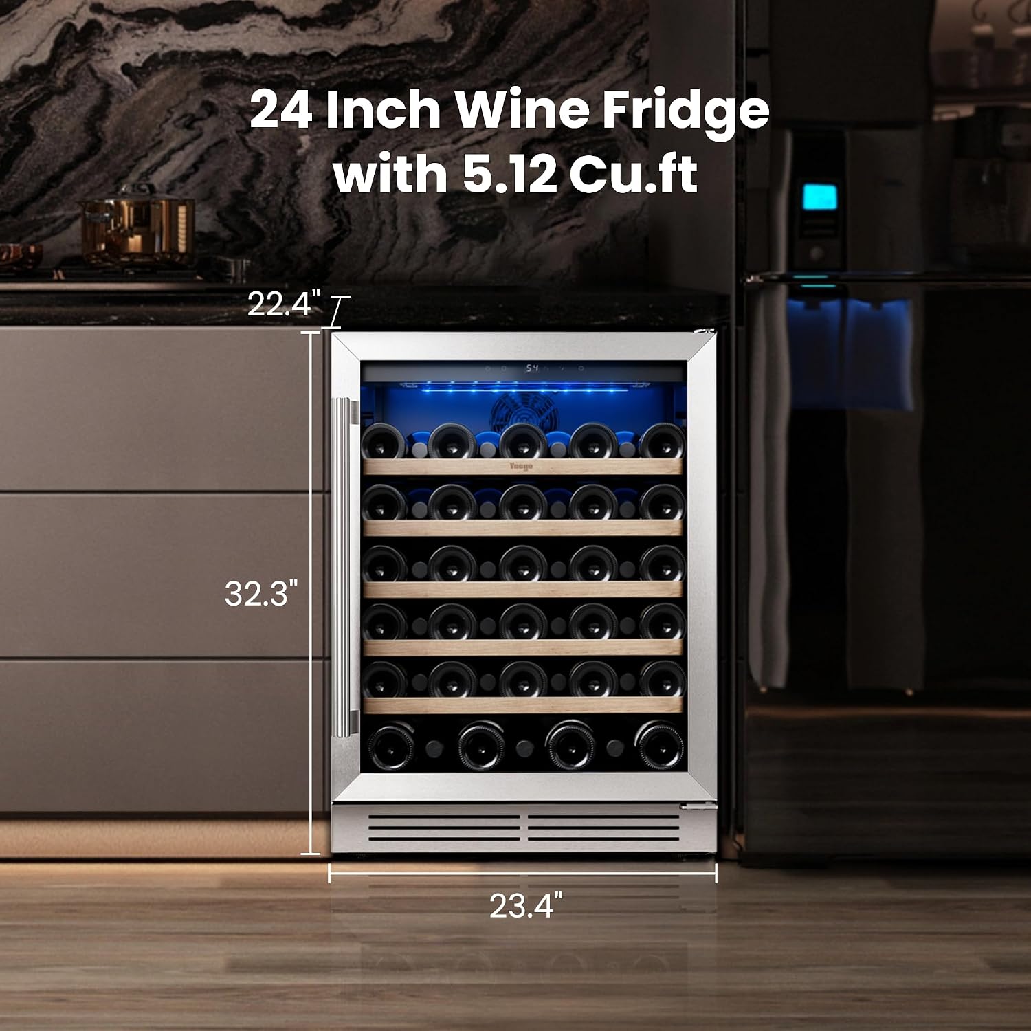 Yeego Wine Fridge Cooler - 24  - Wine And Beer Undercounter Fridge review and price