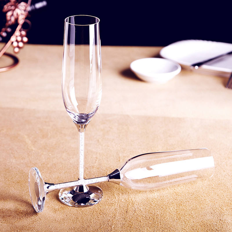 Creative Wedding Wine Glass cu - Champagne Flute Pair review and price