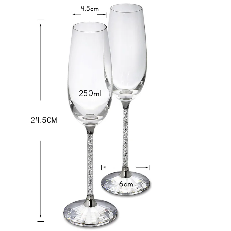 Creative Wedding Wine Glass, U - Champagne Flute Pair review and price