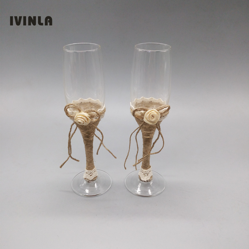 Hot selling 1 pair Rustic Wedd - Champagne Flute Pair review and price