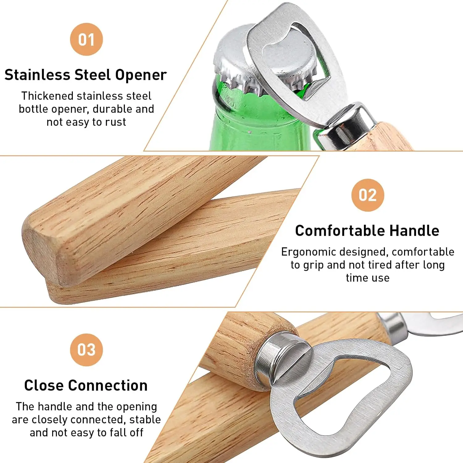 Wooden Bottle Opener Beer Can  - Wine Beer Spirits review and price