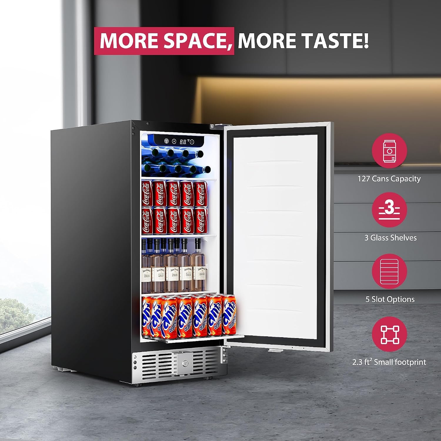15 Inch Beverage Cooler Under  - Wine And Beer Undercounter Fridge review and price